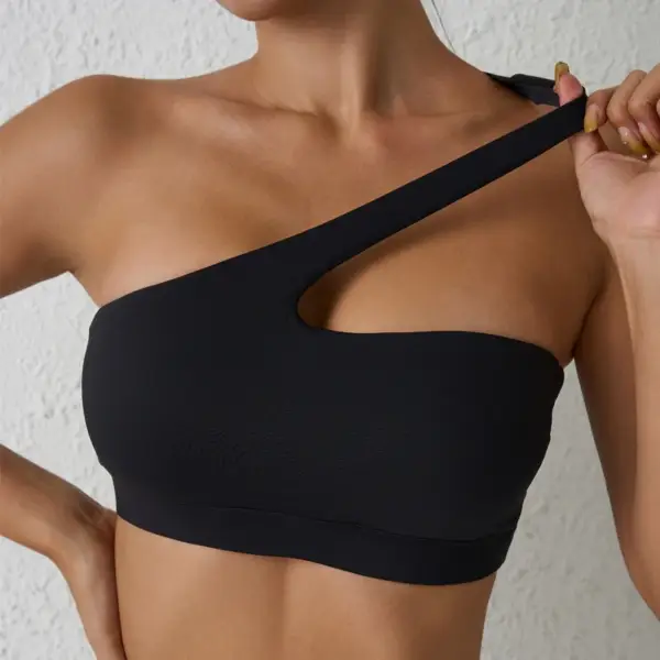 QINACTIVE Sports Bra High Stretch Comfy One-Shoulder Underwear Women Fitness Gym Top Women Bra Running Workout Yoga Clothing - Image 6