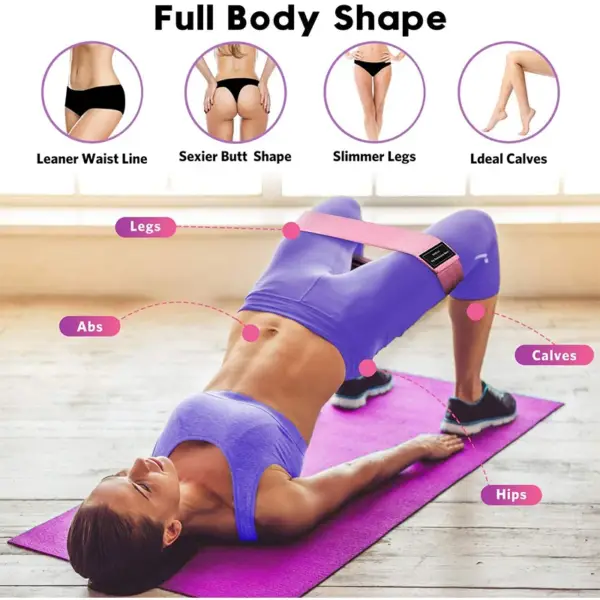 Resistance Bands Fitness Booty Bands Hip Circle Fabric Fitness Rubber Expander Elastic Bands For Home Workout Exercise Equipment - Image 3