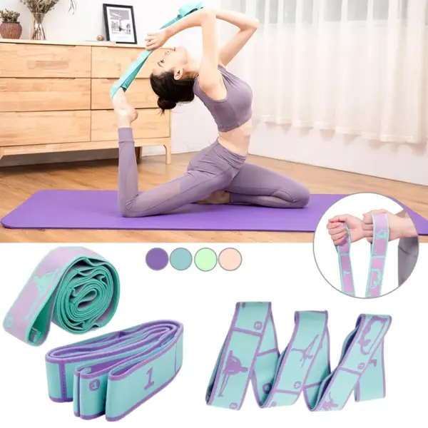Slimming Resistance Band Yoga Auxiliary Stretching Belt Adult Latin Training Elastic Bands Beginner Pilates Multi-Functional Hot - Image 2