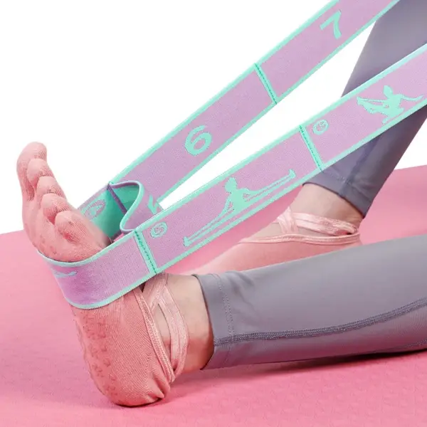 Slimming Resistance Band Yoga Auxiliary Stretching Belt Adult Latin Training Elastic Bands Beginner Pilates Multi-Functional Hot - Image 6