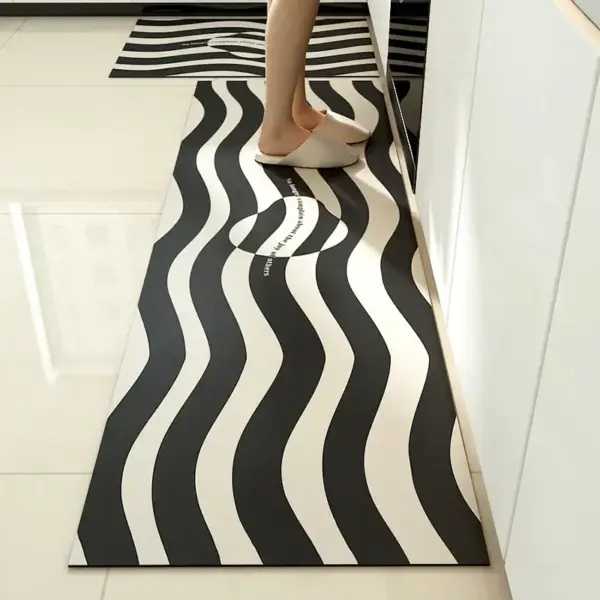 Slip Absorbent Kitchen Floor Mat Quick Drying Living Room Carpet High Quality Absorbent Anti Fall Rugs Anti Oil Stain Floor Mats - Image 5