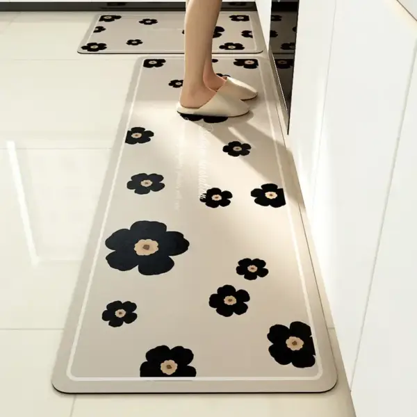 Slip Absorbent Kitchen Floor Mat Quick Drying Living Room Carpet High Quality Absorbent Anti Fall Rugs Anti Oil Stain Floor Mats - Image 6