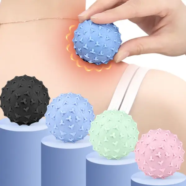 Soft Elastic Solid Triangular Nail Fascia Ball for Relaxing Leg Massager Massage Ball, Yoga Massage, Fitness Fascia Ball - Image 6