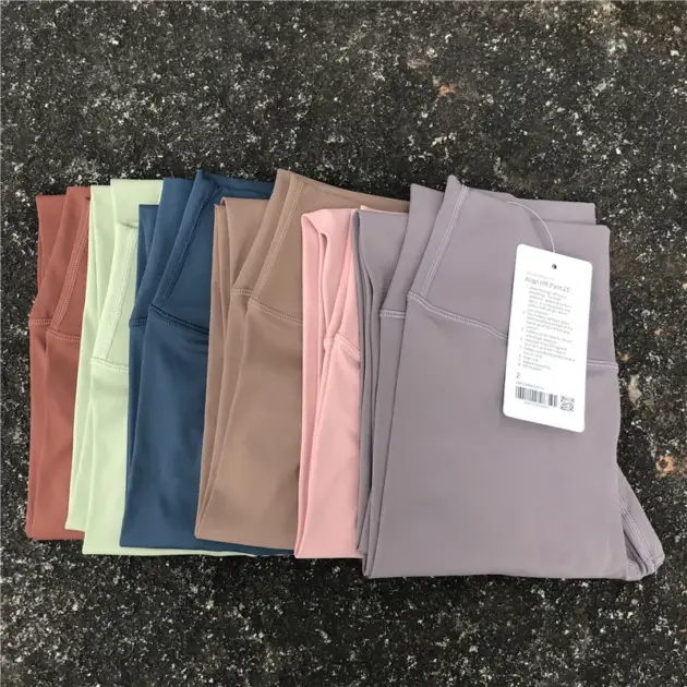 Solid Color25" Women Fitness High Waist Yoga Legging Comprehensive Training Jog gym Sport Pant Soft Plus Size Add Logo For Free