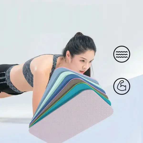 TPE Fitness Wheel Kneel Mat Portable Small Sports Fitness Equipment Practice Mat Thickened Non-slip Yoga Kneel Mat - Image 3
