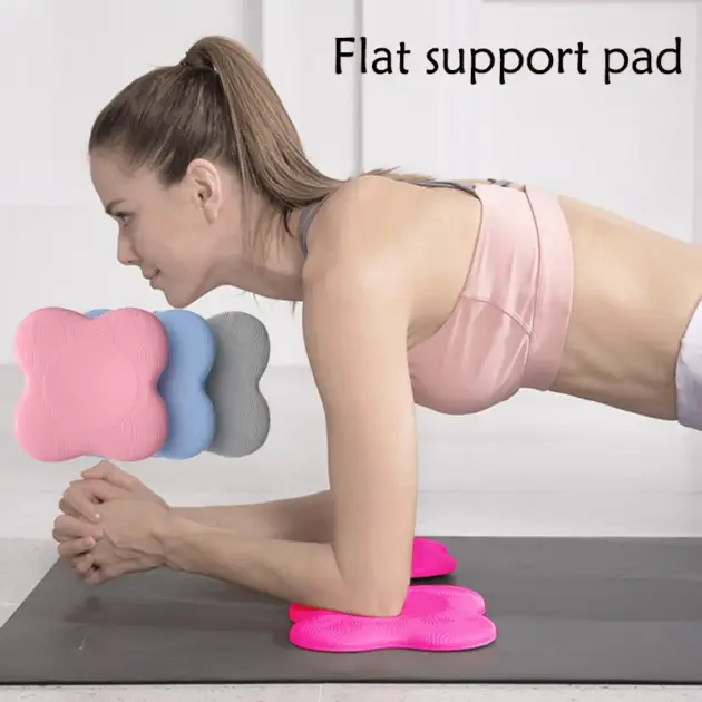 Thicken Yoga Knee Pad Cushion Wrist Hips Hands For Leg Arm Elbows Balance Exercise Fitness Pilates Yoga Mat Plank TPE Mat 2pcs