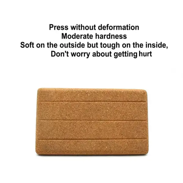 Triangle Cork Yoga Block High Density Cork Cushion Relax Waist Abdominal Squat Mat Children Assisted Dance Fitness Tool - Image 3