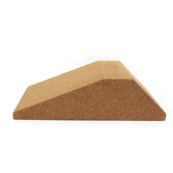 Triangle Cork Yoga Block High Density Cork Cushion Relax Waist Abdominal Squat Mat Children Assisted Dance Fitness Tool - Image 5