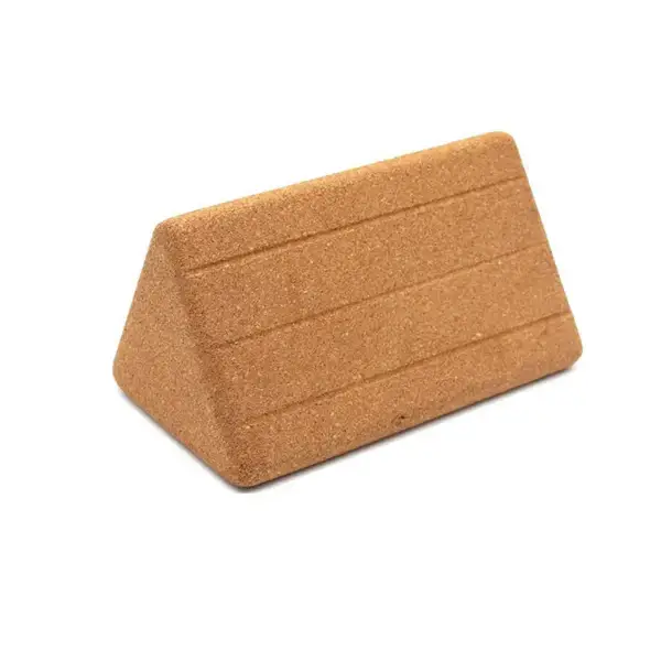 Triangle Cork Yoga Block High Density Cork Cushion Relax Waist Abdominal Squat Mat Children Assisted Dance Fitness Tool - Image 6
