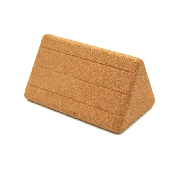Triangle Cork Yoga Block High Density Cork Cushion Relax Waist Abdominal Squat Mat Children Assisted Dance Fitness Tool