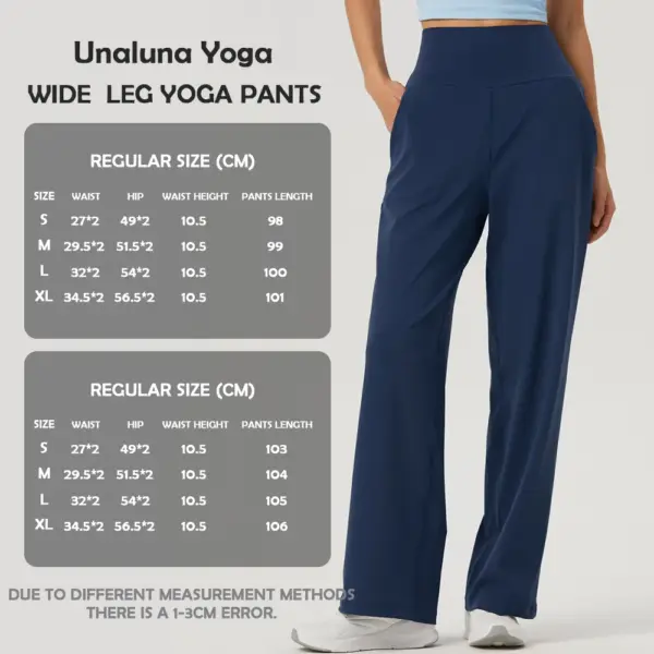 Unaluna Wide Leg Yoga Pants Nylon High Waist Leggings for Fitness Push Up Sports Tights for Women Workout Clothes Sportswear Gym