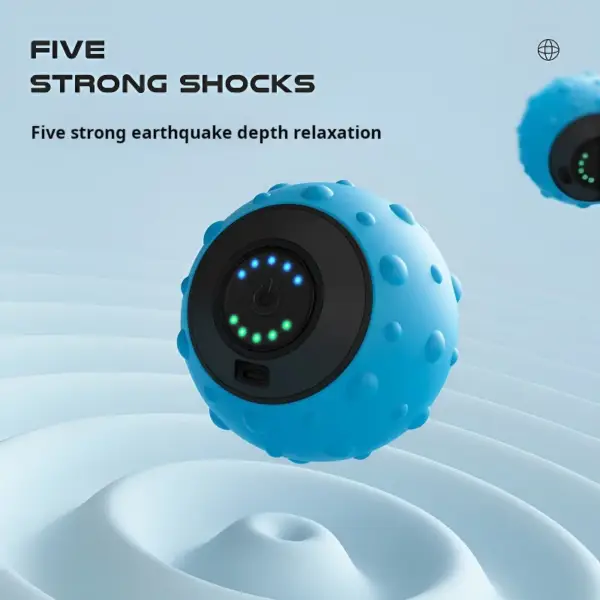 Vibration Massage Ball Electric Massage Ball Muscle Relaxation Massager Fitness Yoga Exercise Recovery Vibration Handball - Image 2