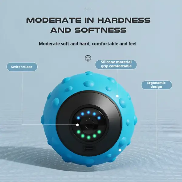 Vibration Massage Ball Electric Massage Ball Muscle Relaxation Massager Fitness Yoga Exercise Recovery Vibration Handball - Image 3