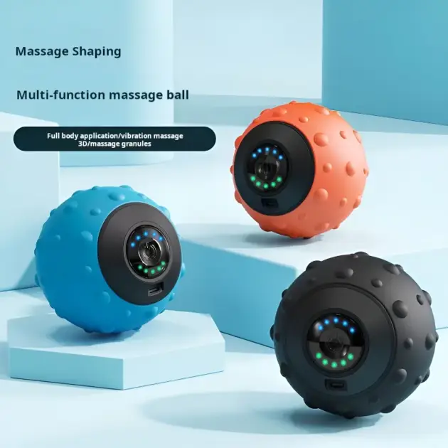 Vibration Massage Ball Electric Massage Ball Muscle Relaxation Massager Fitness Yoga Exercise Recovery Vibration Handball