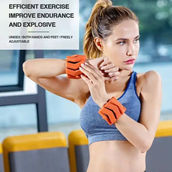 Weighted Wrist Straps Running Exercise Silicone Wrists Ankles Yoga Gravity Rings Fitness Straps Wrist Weight Gainer Bands - Image 5