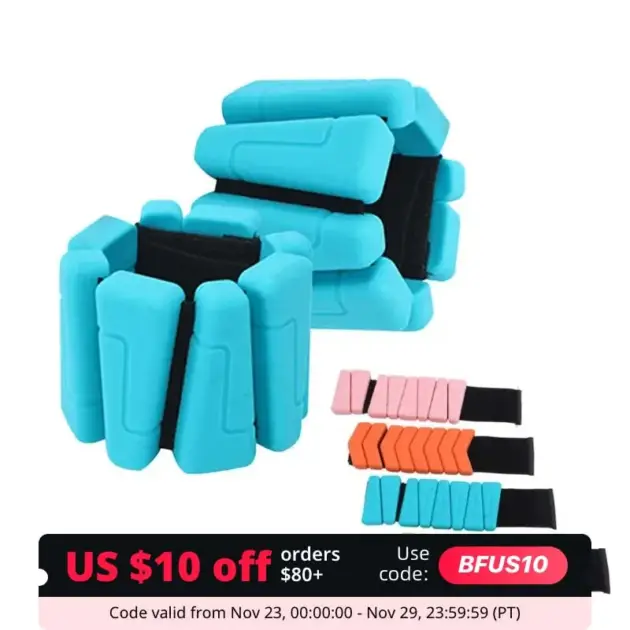 Weighted Wrist Straps Running Exercise Silicone Wrists Ankles Yoga Gravity Rings Fitness Straps Wrist Weight Gainer Bands