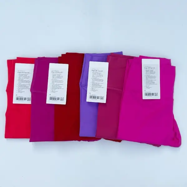 Women's-lulu Sports Leggings Soft High Waisted Yoga Leggings Tummy Control Elastic Butt Lifting Yoga Pants Sports Tights - Image 4