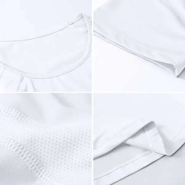 Women's tight yoga short sleeve round neck sports T-shirt with mesh breathable high elastic quick drying running fitness clothes - Image 6