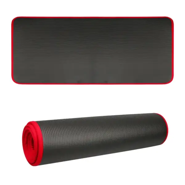 YECOKISO 10MM Extra Thick 183cmX61cm Yoga Mats NRB Non-slip Exercise Mat Fitness Tasteless Pilates Workout Gym Mats with Bandage - Image 2
