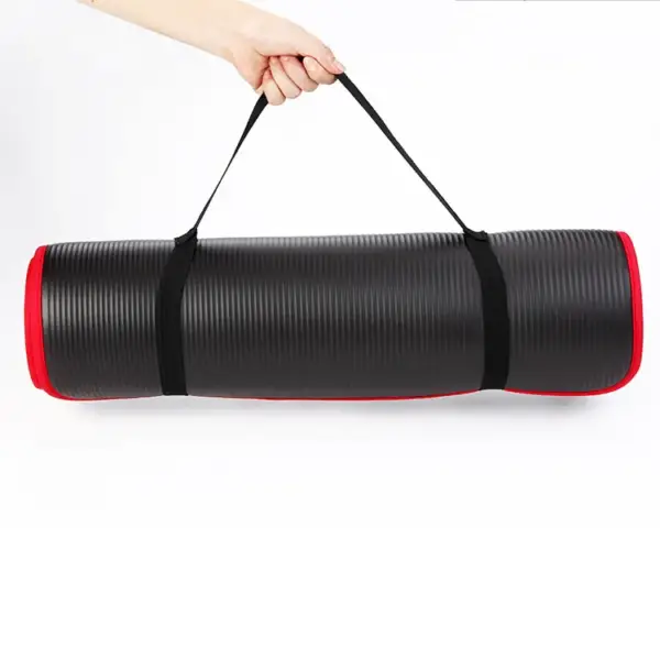 YECOKISO 10MM Extra Thick 183cmX61cm Yoga Mats NRB Non-slip Exercise Mat Fitness Tasteless Pilates Workout Gym Mats with Bandage - Image 5