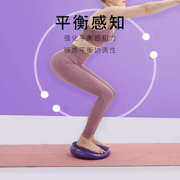 Yoga Balance Ball Fitness Massage Half Round Foot Step Balance Mat Thickened Training Soft Mat Adult Foot Massage - Image 2
