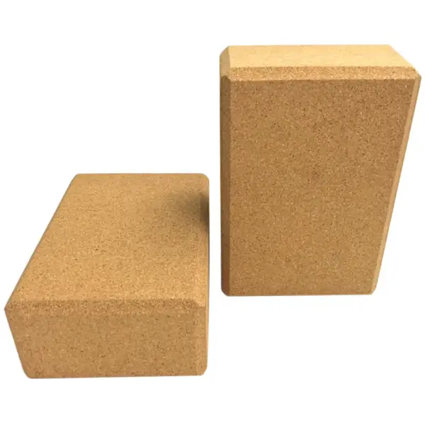Yoga Block Cork Wood Yoga Brick Soft EVA Foam High Density Yoga Block to Support Poses for Exercise Fitness Sport Body - Image 2