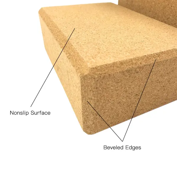 Yoga Block Cork Wood Yoga Brick Soft EVA Foam High Density Yoga Block to Support Poses for Exercise Fitness Sport Body - Image 6