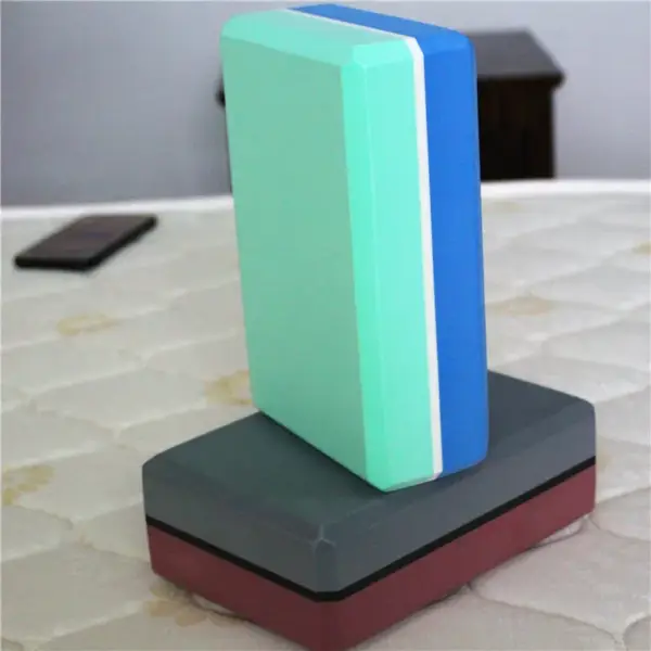 Yoga Block Multi colors Pilates EVA Yoga Brick Gym Foam Stretching Aid Gym Pilates Yoga Block Exercise Fitness Sport - Image 4