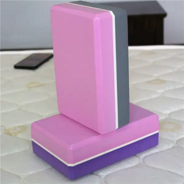 Yoga Block Multi colors Pilates EVA Yoga Brick Gym Foam Stretching Aid Gym Pilates Yoga Block Exercise Fitness Sport - Image 6