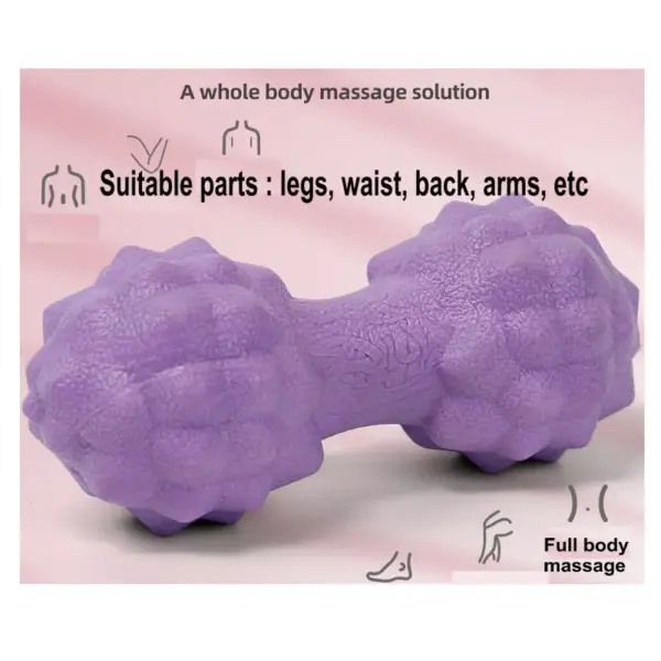 Yoga Equipment Women Meridian Massage Ball Leg Fascia Roller TPE Cervical Sensory Massager Yoga Health Care Peanut Ball Exercise - Image 3