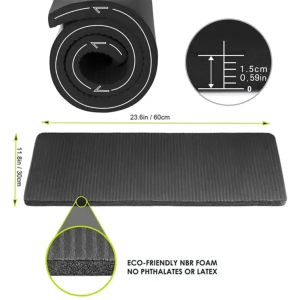 Yoga Knee Pad Cushion 1.5cm Extra Thick Non-slip Foam Kneeling Yoga Mat Fitness Workout Sport Plank Cushion Gym Equipment - Image 4