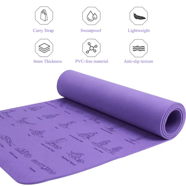 Yoga Mat Massage Relieve Stress Back Body Massage Mat Non Slip Environmental Fitness Gymnastics Mats - Image 2
