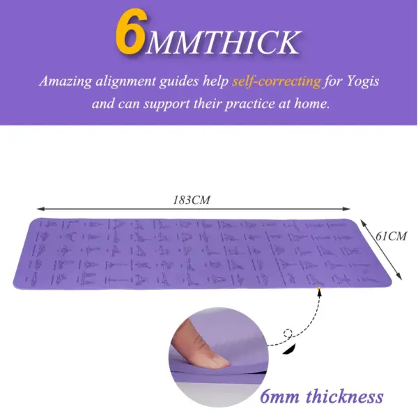 Yoga Mat Massage Relieve Stress Back Body Massage Mat Non Slip Environmental Fitness Gymnastics Mats - Image 3