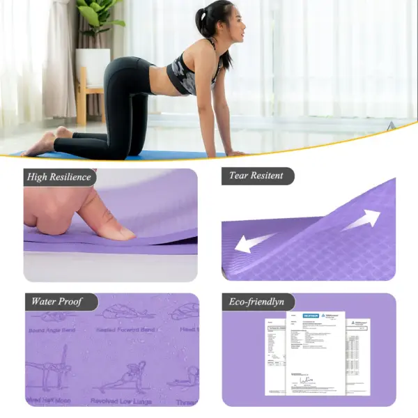 Yoga Mat Massage Relieve Stress Back Body Massage Mat Non Slip Environmental Fitness Gymnastics Mats - Image 4