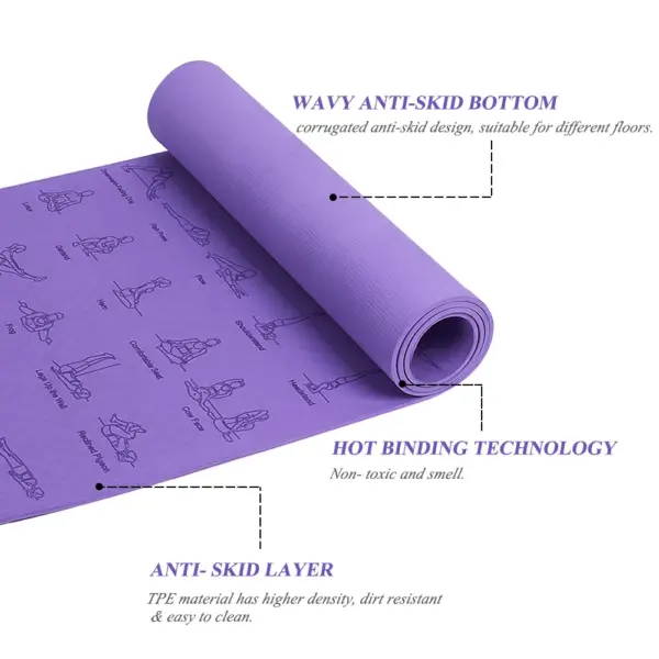 Yoga Mat Massage Relieve Stress Back Body Massage Mat Non Slip Environmental Fitness Gymnastics Mats - Image 6