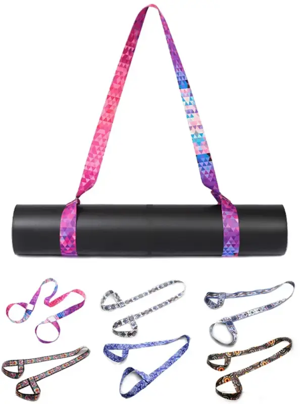 Yoga Mat Strap Belt Adjustable Sports Sling Shoulder Carry Strap Belt Exercise Stretch Fitness Equiment Elastic Yoga Belt Hot - Image 2
