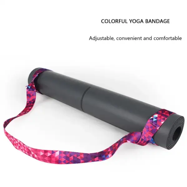 Yoga Mat Strap Belt Adjustable Sports Sling Shoulder Carry Strap Belt Exercise Stretch Fitness Equiment Elastic Yoga Belt Hot - Image 3