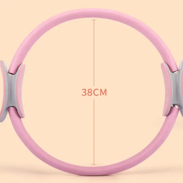 Yoga Pilates Circle,15" Spring Aid Ring,Women Pelvic Workout Out,Home Fitness Shaping Equipment for Toning Muscle,Legs,Open Back - Image 4