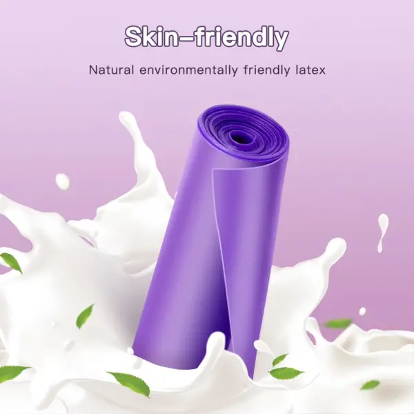 Yoga Pilates Stretch Resistance Band Exercise Fitness Band Training Elastic Exercise Fitness Rubber 150cm natural rubber Gym - Image 3