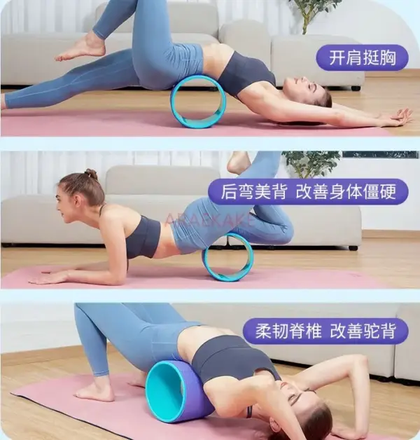 Yoga Wheel Beginner Yoga Roll Back Wheel Widening Professional Yoga Circle Roll Back Waist Roller - Image 3