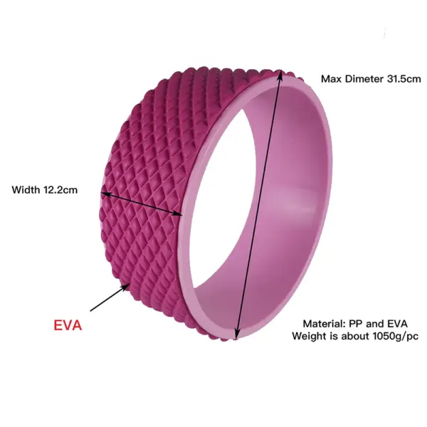 Yoga Wheel Exercise Trigger Point Muscle Massage Back Roller Pilates Ring Back Training Yoga Balance Accessory Increase Mobility - Image 3