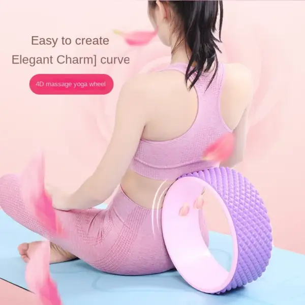 Yoga Wheel Open Back Beginner Fitness Circle Back Bending Equipment Massage Roll Back Beauty Roller - Image 3