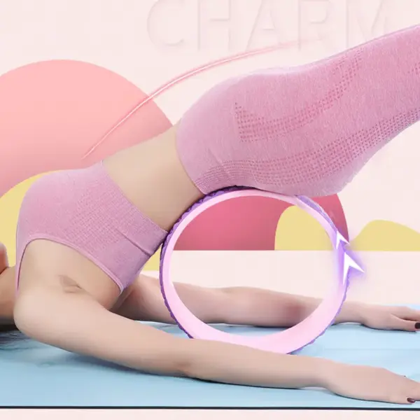 Yoga Wheel Open Back Beginner Fitness Circle Back Bending Equipment Massage Roll Back Beauty Roller - Image 4