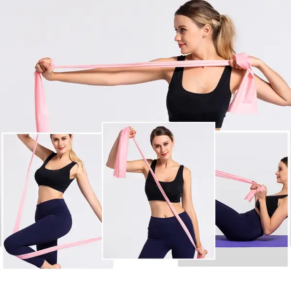Yoga physiotherapy elastic band, gym resistance band, sports stretching training rope, Pilates 200cm stretching film, fitness eq - Image 5